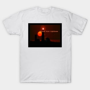 Mountauk Point Lighthouse Sunset T-Shirt